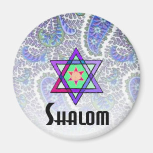 Shalomのペイズリーの青 マグネット