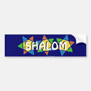 Shalomダビデの星 バンパーステッカー