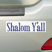 Shalom バンパーステッカー (車上)