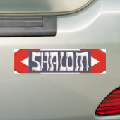 Shalom バンパーステッカー (車上)