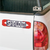 Shalom バンパーステッカー (トラック上)