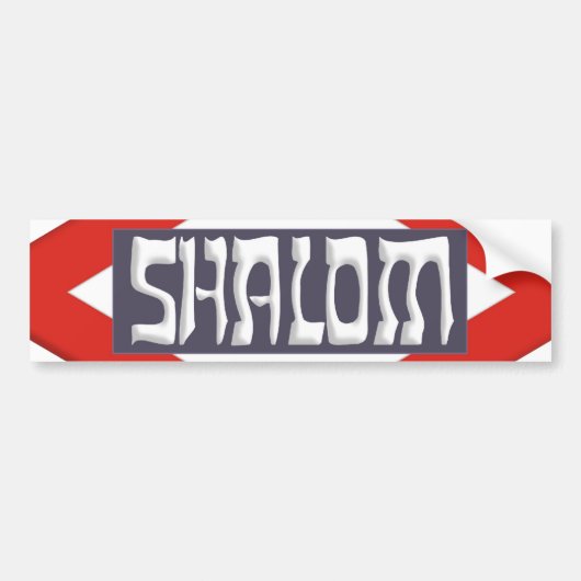 Shalom バンパーステッカー (正面)