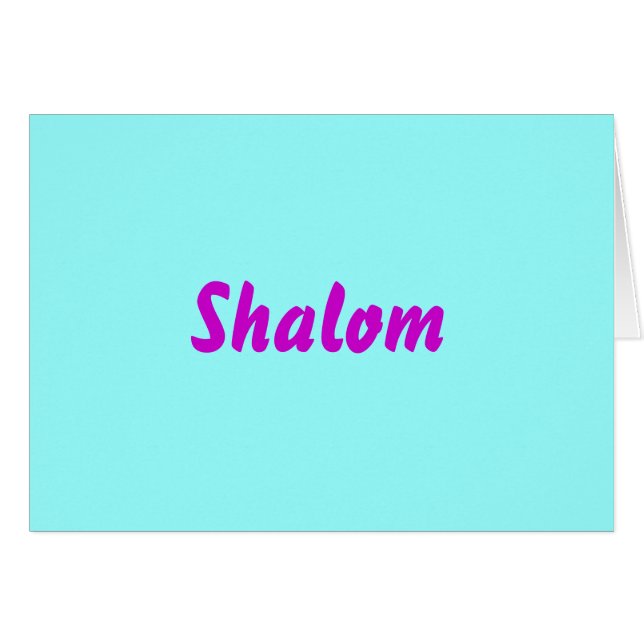 Shalom (中ブランク) (正面横)