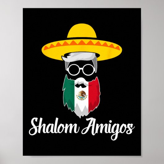 Shalom Amigos – ユダヤ人メキシカンカCinco De M ポスター (正面)