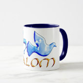 Shalom Dove.png マグカップ (正面右)