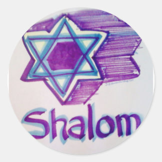 Shalom Star of David製品 ラウンドシール