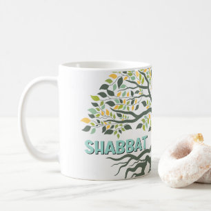 Shalom Tree of Life Ez Hachaim Jewish コーヒーマグカップ