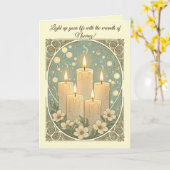 Sham Candles Light and Happiness for Nowruz カード (黄色い花)