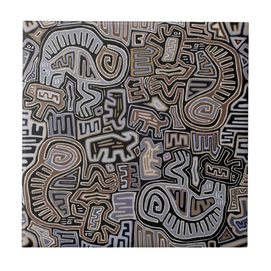 Shaman Peyote Serpent Ritual Spirits タイル (正面)