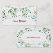 Shamanicのウミガメの継ぎ目が無いパターン + あなたの背部 名刺 (正面/裏面)