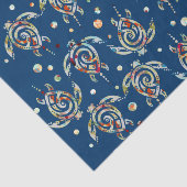 Shamanicのウミガメパターン + あなたのbackgr。 色 薄葉紙 (詳細)