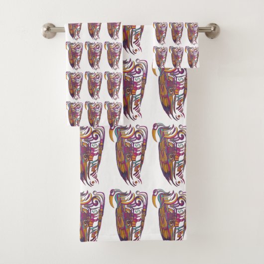 ShamanicBIRDマスク バスタオルセット (インサイチュ)