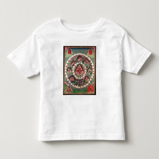 Shambhalaのチベットの旗の楽園 トドラーTシャツ (正面)