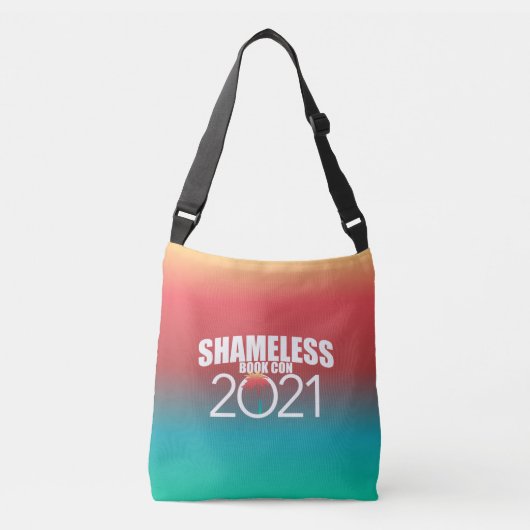 #Shameless21恥知らずのブックコンロゴグラデーション クロスボディバッグ (正面)
