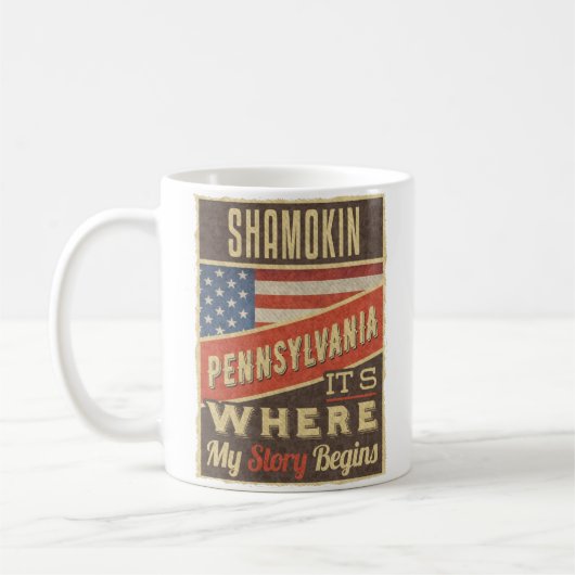 Shamokin Pennsylvania コーヒーマグカップ (左)