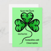 Shamrockは日付を保存 案内ポストカード (正面/裏面)