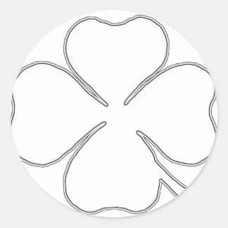 Shamrockアウトラインステッカー ラウンドシール