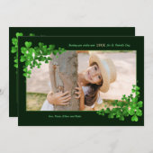 Shamrockフォトグリーティングカード シーズンカード (正面/裏面)