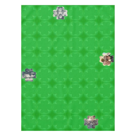 Shamrockフレーム4枚 テーブルクロス (正面)