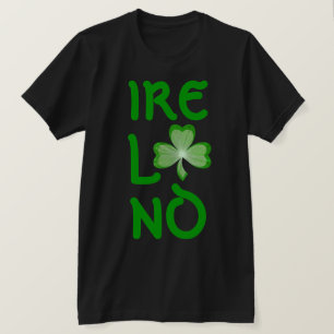 Shamrock 'アイルランド' Tシャツ縦黒 Tシャツ