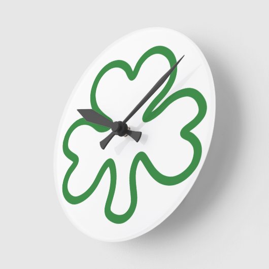 Shamrock ラウンド壁時計 (傾斜)