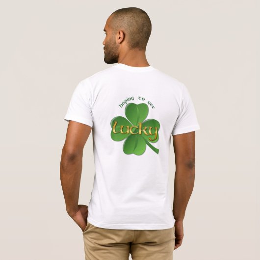 Shamrock – 幸運を祈る tシャツ (裏面フル)