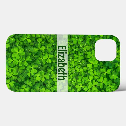 Shamrock Add Name Case-Mate iPhone Case Case-Mate iPhoneケース (裏面 (横))