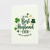 Shamrock Best Husband Ever Card カード (正面)