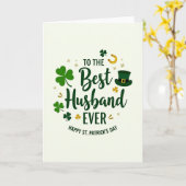 Shamrock Best Husband Ever Card カード (黄色い花)