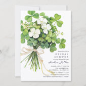 Shamrock Bouquet Bridal Shower Invitation 招待状 (正面)