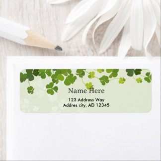 Shamrock bouquet, st patrick's day ラベル