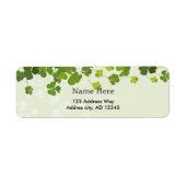 Shamrock bouquet, st patrick's day ラベル (正面)