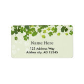 Shamrock bouquet, st patrick's day ラベル (正面)