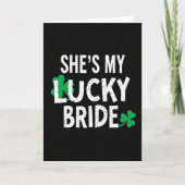 Shamrock Bride Lucky Pattern Card カード (正面)