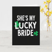 Shamrock Bride Lucky Pattern Card カード (黄色い花)
