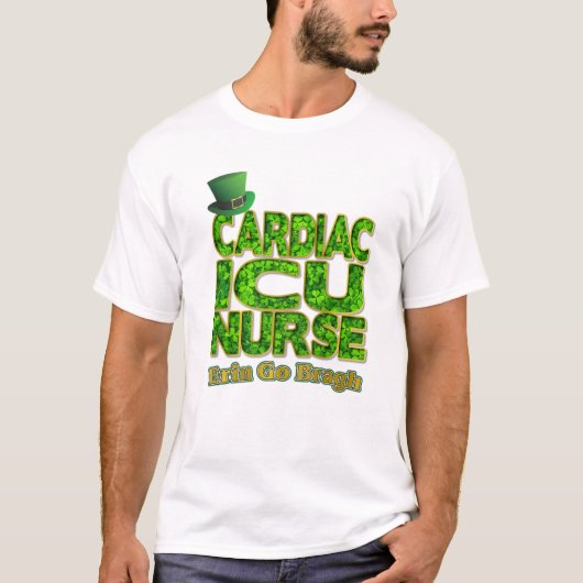 Shamrock Cardiac ICU Nurse Tシャツ (正面)