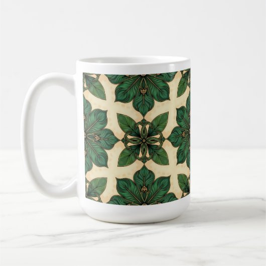Shamrock Celtic Knot Mug コーヒーマグカップ (左)