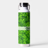 Shamrock Clovers名前の追加 ウォーターボトル (正面)