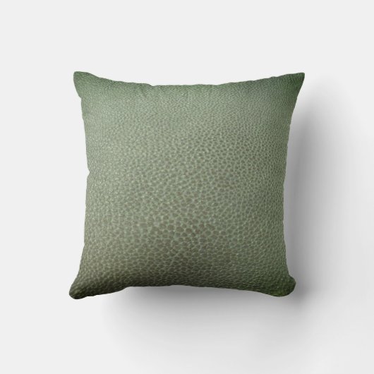 Shamrock Colover  St.Patrick`s Day Green Leather  クッション (裏面)