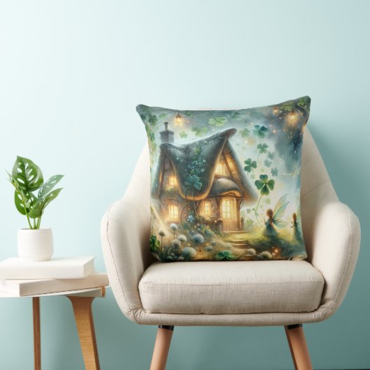 Shamrock Fairy Cottage Glow クッション (椅子)