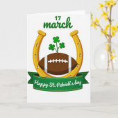Shamrock Football St Patricks Card カード (黄色い花)