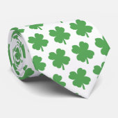 Shamrock Four Leaf Clover Pattern ネクタイ (ロール)