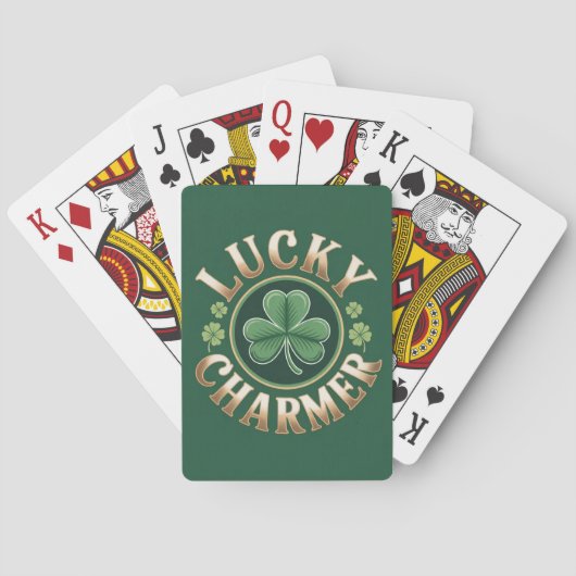 Shamrock Golden Lucky Charmer Card Deck トランプ (裏面)