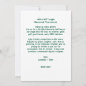 Shamrock Golf Tournament 招待状 (裏面)