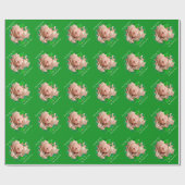 Shamrock Green Frame * Photo Wrapping Paper ラッピングペーパー (フラット)