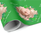 Shamrock Green Frame * Photo Wrapping Paper ラッピングペーパー (ロールコーナー)