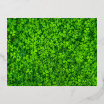 Shamrock green, St. Patrick's Day, 箔シーズンポストカード<br><div class="desc">Shamrock green,  St. Patrick's Day celebration.</div>