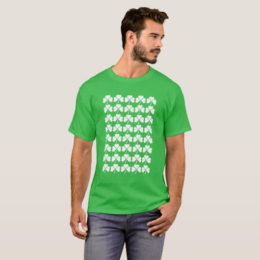 Shamrock Grid Pattern Tシャツ (正面フル)