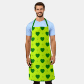 Shamrock & Hearts Apron エプロン (着用した状態)