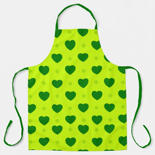 Shamrock & Hearts Apron エプロン (正面)